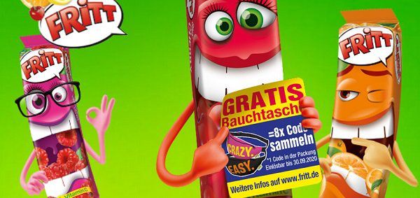 Teilnahme an der FRITT Sammelcode Aktion & gratis FRITT Bauchtasche erhalten