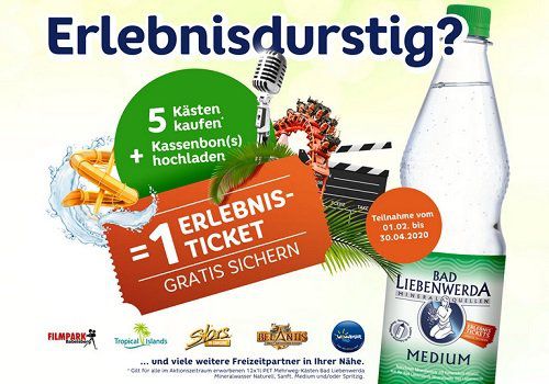 Bad Liebenwerda Mineralwasser kaufen, ein Erlebnis Ticket gratis