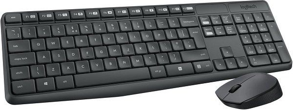 LOGITECH MK235 wireless Tastatur Maus Set in Anthrazit für 17€ (statt 20€)