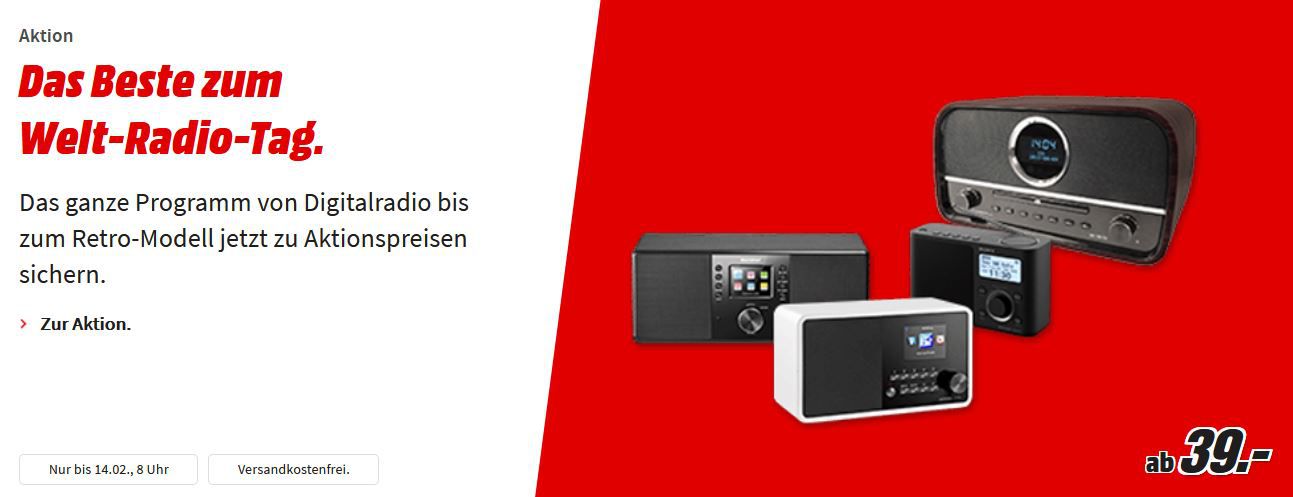 Media Markt Digital Radion Nacht: z.B. HAMA DR40BT Steckdosen Digitalradio für 55€ (statt 68€)