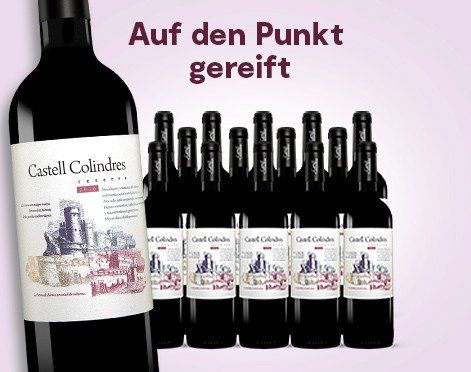 15 Flaschen Castell Colindres Reserva 2016 Rotwein für 49,41€   mit Gold prämiert