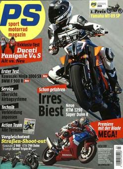 12 Ausgaben PS Sport Motorrad Magazin für 65€ + 60€ Gutschein