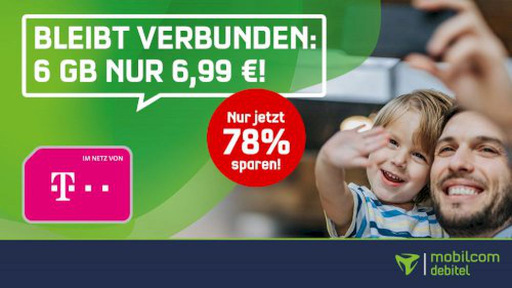 Abgelaufen! 🔥 Telekom Allnet Flatrate mit 6GB LTE für 6,99€ monatlich + eSIM & Rufnummermitnahme möglich