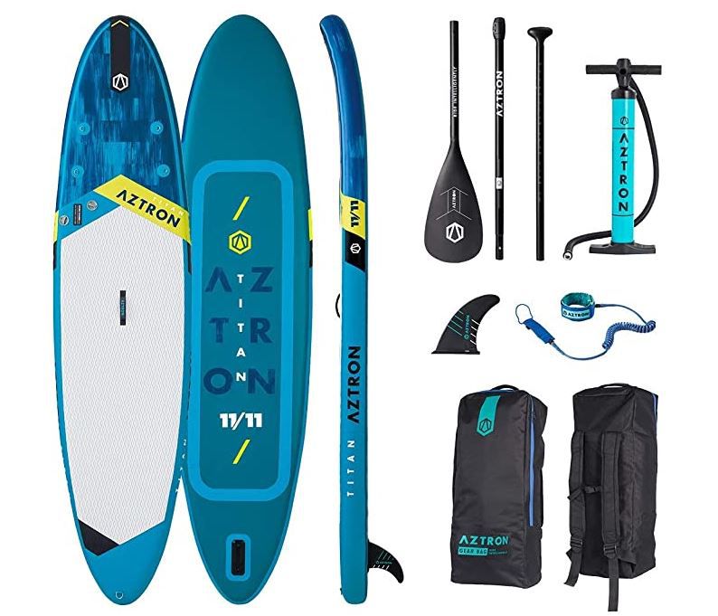 Aztron Titan 11.11 aufblasbares Stand Up Paddling Surfboard 363cm mit Paddel & Zubehör für 260,91€ (statt 289€)