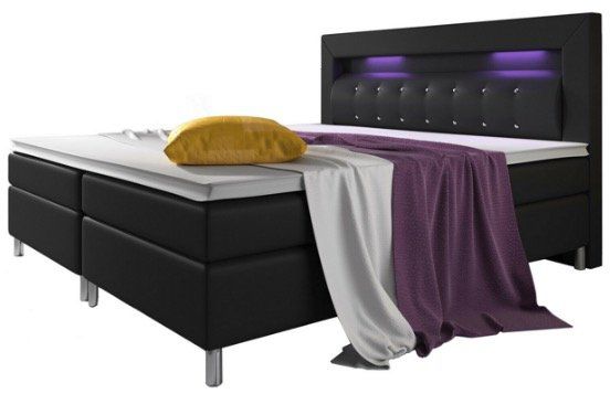 ArtLife Boxspringbett mit Topper und Bonell Federkern Matratze und LED in 140cm und 180cm ab 569€ (statt 699€)