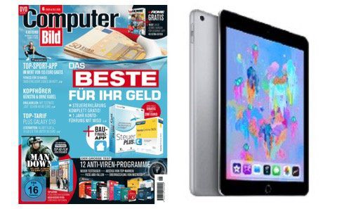 ComputerBILD Zweijahresabo für 254,80€ + Apple iPad 9.7 (2018) geschenkt