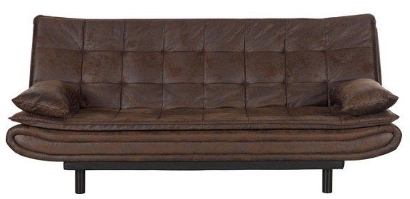 Urban Chic Schlafsofa in Dunkelbraun im Lederlook mit Breite 194cm ab 196,31€ (mit Lieferung 236,26€)