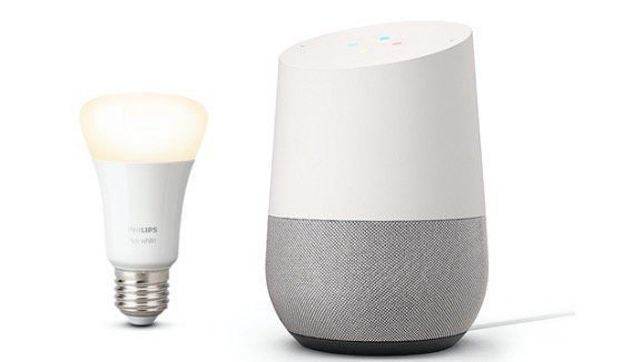 Bundle aus Google Home und Philips Hue White E27 ab 64,95€ (statt 96€)