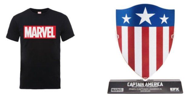 Marvel College Jacke + Shirt + Captain America Schild für 38,48€ (statt 56€)