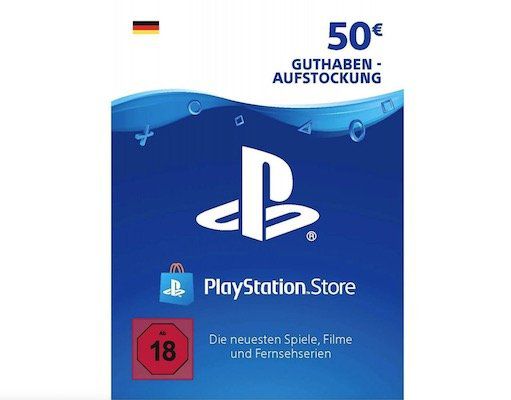 50€ PlayStation Network Guthaben für 40,49€