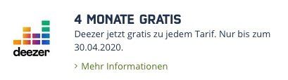 Endet heute! Telekom Flat mit 18GB LTE für nur 19,99€ mtl. (statt 37€)   4 Monate Deezer + eSIM + VoLTE möglich!