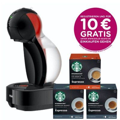 Nescafé Dolce Gusto DeLonghi EDG355 Colors Kapsel Kaffeemaschine im Starbucks Bundle für 33€ (statt 75€)