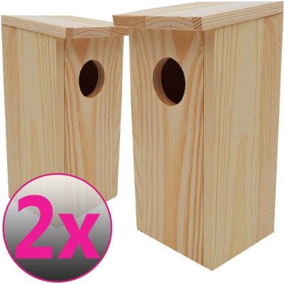 Doppelpack diluma Nistkasten Vogelhaus aus Holz für 13,95€ (statt 22€)