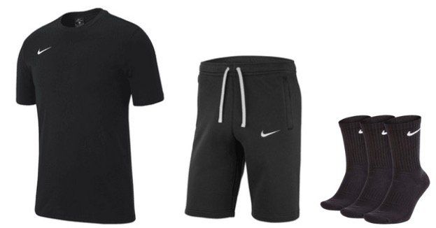 Nike Club 19 Outfit aus Shirt, Shorts und 3x Socken in frei wählbaren Farben für 37,95€ (statt 47€)