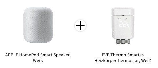 Apple HomePod Smart Speaker inkl. EVE Thermo Smartes Heizkörperthermostat für 309€ (statt 339€)