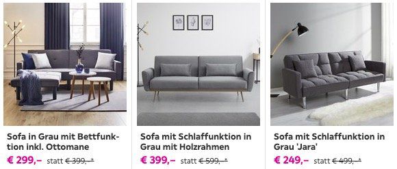 Mömax: 30% Rabatt auf Polstermöbel (Sofas, Couches, Wohnlandschaften)