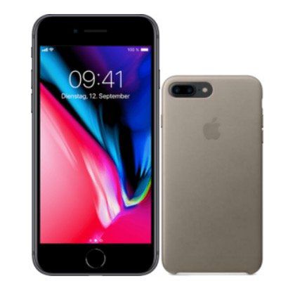 Apple iPhone 8 Plus 256GB mit Lederhülle für 99€ mit Telekom Allnet mit 8GB LTE25 für 25€ mtl.