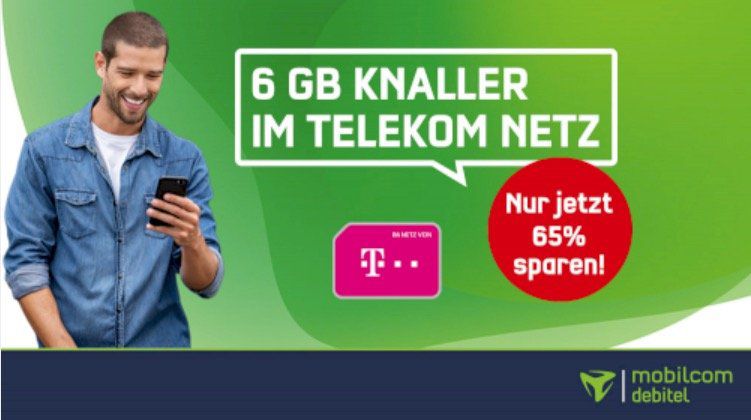 Allnet Flatrate im Telekom Netz mit 6GB LTE für 10,99€ mtl.