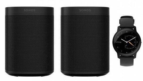 Sonos One SL Stereo Set + Withings Move Fitnessuhr für 344,95€ (statt 401€)