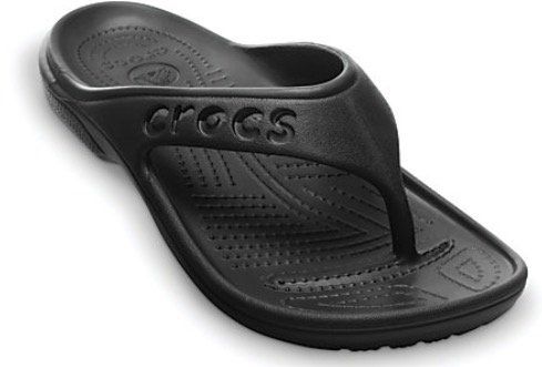 Crocs Baya Flip Zehentrenner in Schwarz für 10,40€ (statt 19€)