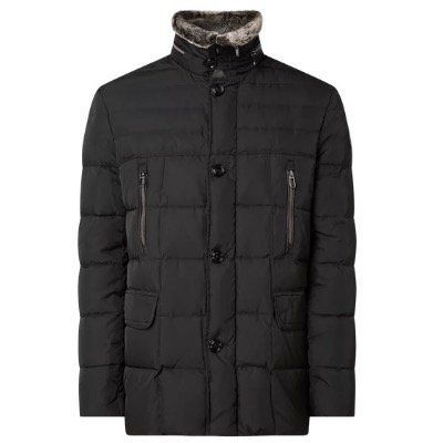 JOOP! Herren Daunenjacke mit Kunstpelz DAROS in Schwarz für 183,99€ (statt 230€)