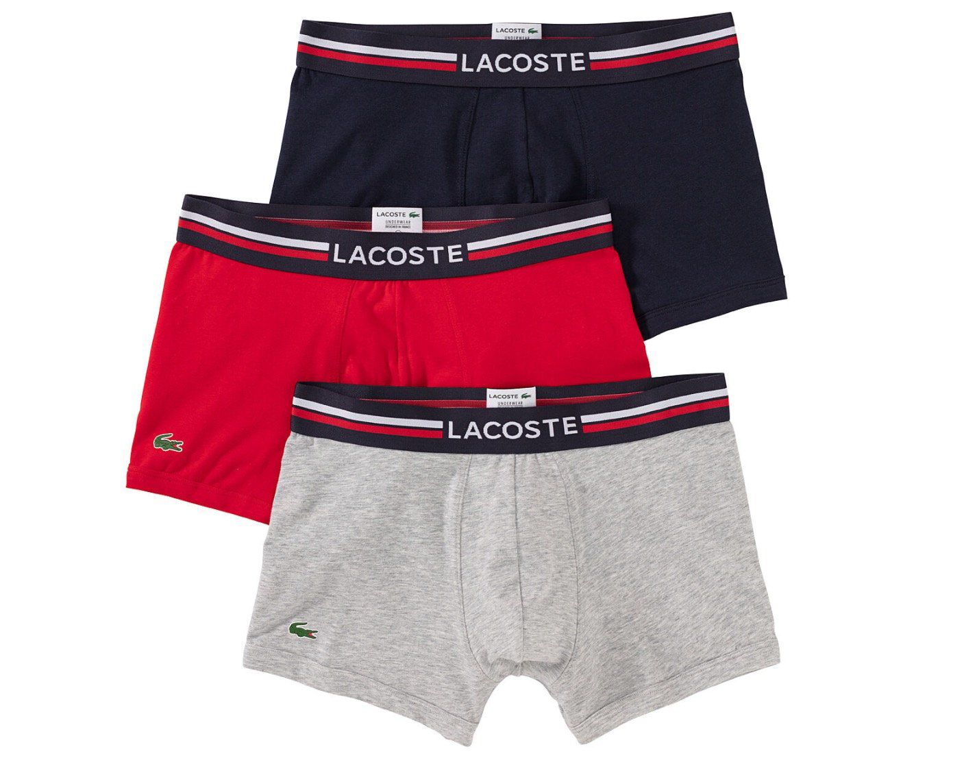 3er Pack Lacoste Boxershorts ab 15,99€ (statt 32€)