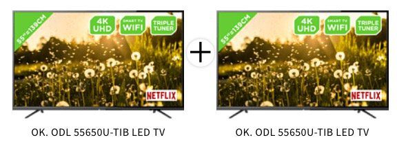 2x ODL 55650U TIB 55 Zoll UltraHD Fernseher für 583,90€ (statt 869€)   nur 291,95€ pro Stück!