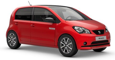 Privat: Seat Mii electric Plus PSM mit 83PS und 1 Gang Automatik in Tornado Rot für 93€   LF: 0,53