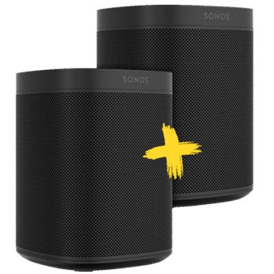 2x Sonos One Smart Speaker mit Sprachsteuerung für 349€ (statt 430€)