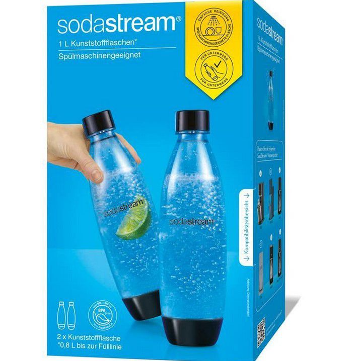 Doppelpack: 1L Sodastream FUSE Pet Flaschen für 9,99€ (statt 15€)