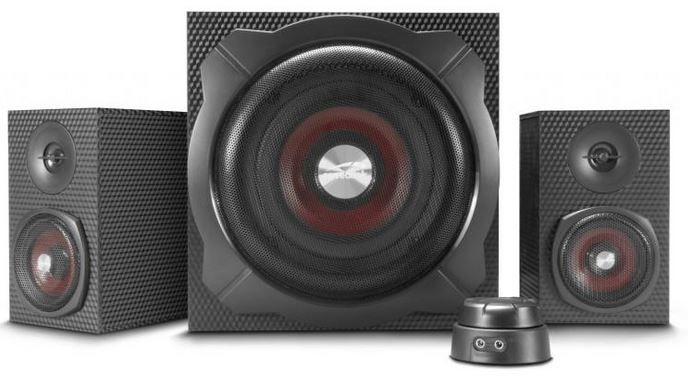 Speedlink Gravity Carbon Sound System mit Subwoofer für 50,75€ (statt 60€)