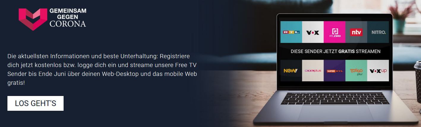 Tipp: TVnow Free TV Browser Streaming gratis bis Ende Juni