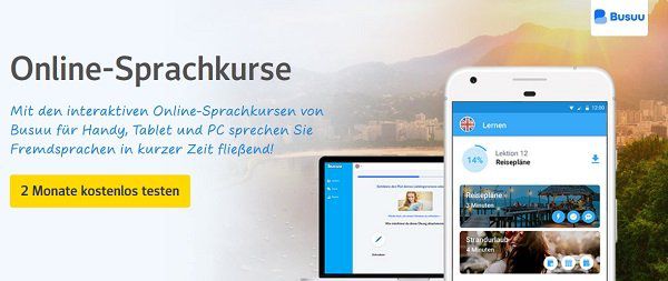 Nur für web.de Kunden: 2 Monate Busuu Premium kostenlos (statt ca. 30€)