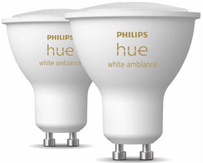 2er Pack Philips Hue White Ambiance GU10 Bluetooth Leuchten für 34,99€ (statt 40€)