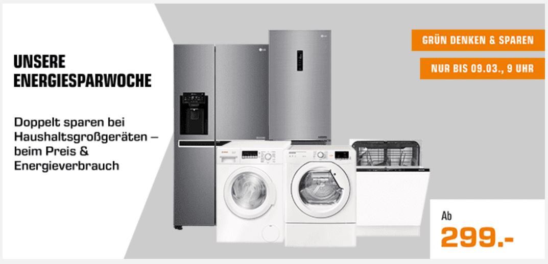 SATURN Energiesparwoche bis Morgen: z.B. GORENJE W 8544 Waschmaschine für 299€ (statt 376€)