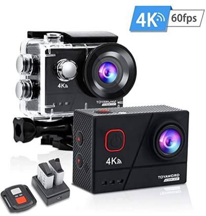 Toyaword 4k 60fps 20MP ActionCam mit EIS für 37,99€ (statt 76€)