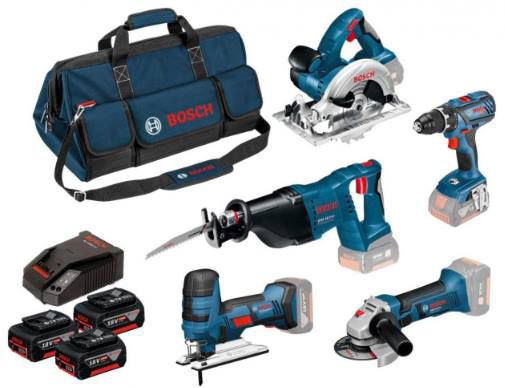 Bosch 0615990K6N Akku Spezialset mit 5 Maschinen & 3 Akkus für 669,65€ (statt 828€)