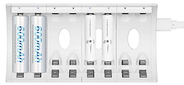 Akku Ladegerät für bis zu 8 Batterien für 13,61€   Prime