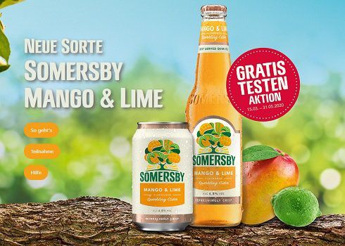 Somersby Mango & Lime kostenlos ausprobieren