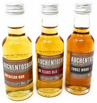 Auchentoshan Miniaturen Single Malt Scotch Whisky Set (3 x 5 cl) für 15,99€ (statt 23€)