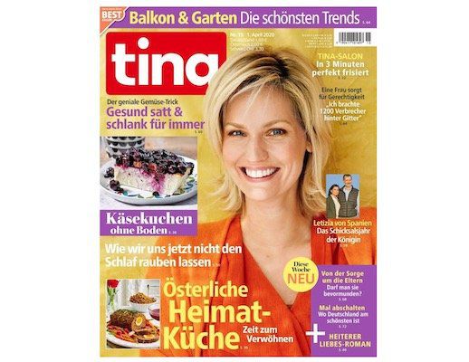 52 Ausgaben der Tina Zeitschrift für 87,88€ + 70€ Gutschein (Amazon uvm.)