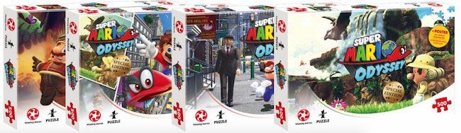 5er Set Super Mario Odyssey Puzzle mit je 500 Teilen für 42,49€ (statt 55€)