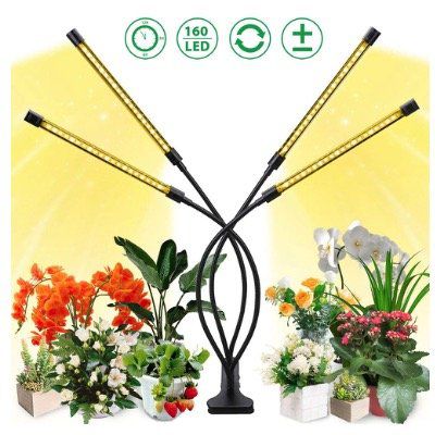 Solmore Pflanzenlampe mit Vollspektrum für Zimmerpflanzen 40W mit 160 LEDs für 19,79€ (statt 30€)