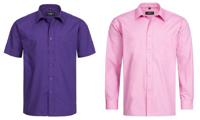 Russel Cotton Poplin Herren Hemden (lang & kurz) für je 5,49€ zzgl. VSK (statt 24€)