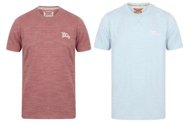 Tokyo Laundry Sun Lake Herren T Shirt mit gesticktem Brustlogo für je 4,44€ + VSK (statt 16€)   S, M, L