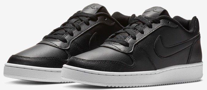 Nike Ebernon Low Damen Sneaker in Schwarz mit weißer Sohle für 25,18€ (statt 41€)