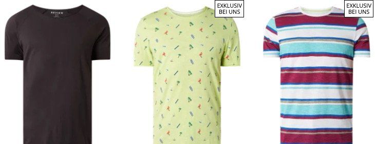 Peek & Cloppenburg*: 30% Aktion mit verschiedenen T Shirts für je nur 6,99€