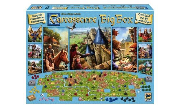 Ausverkauft! Carcassonne in der Big Box (Grundspiel und 11 Erweiterungen) für 36,97€ (statt 50€)