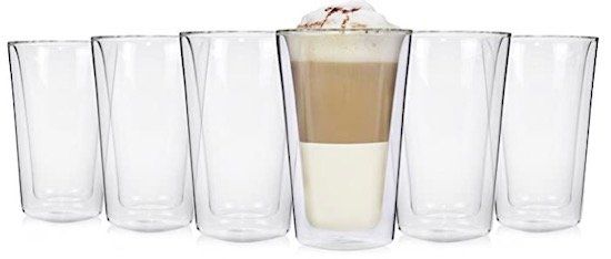 6er Set Sänger doppelwandige Gläser Latte Macchiato je 250 ml für 19,99€ (statt 30€)