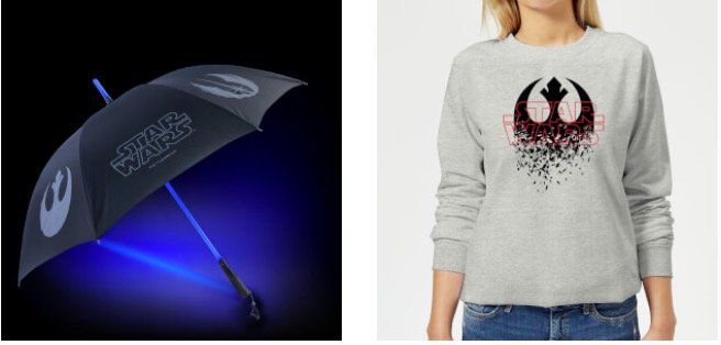 Star Wars Laserschwert Regenschirm + Sweatshirt für 36,99€ (statt 63€)